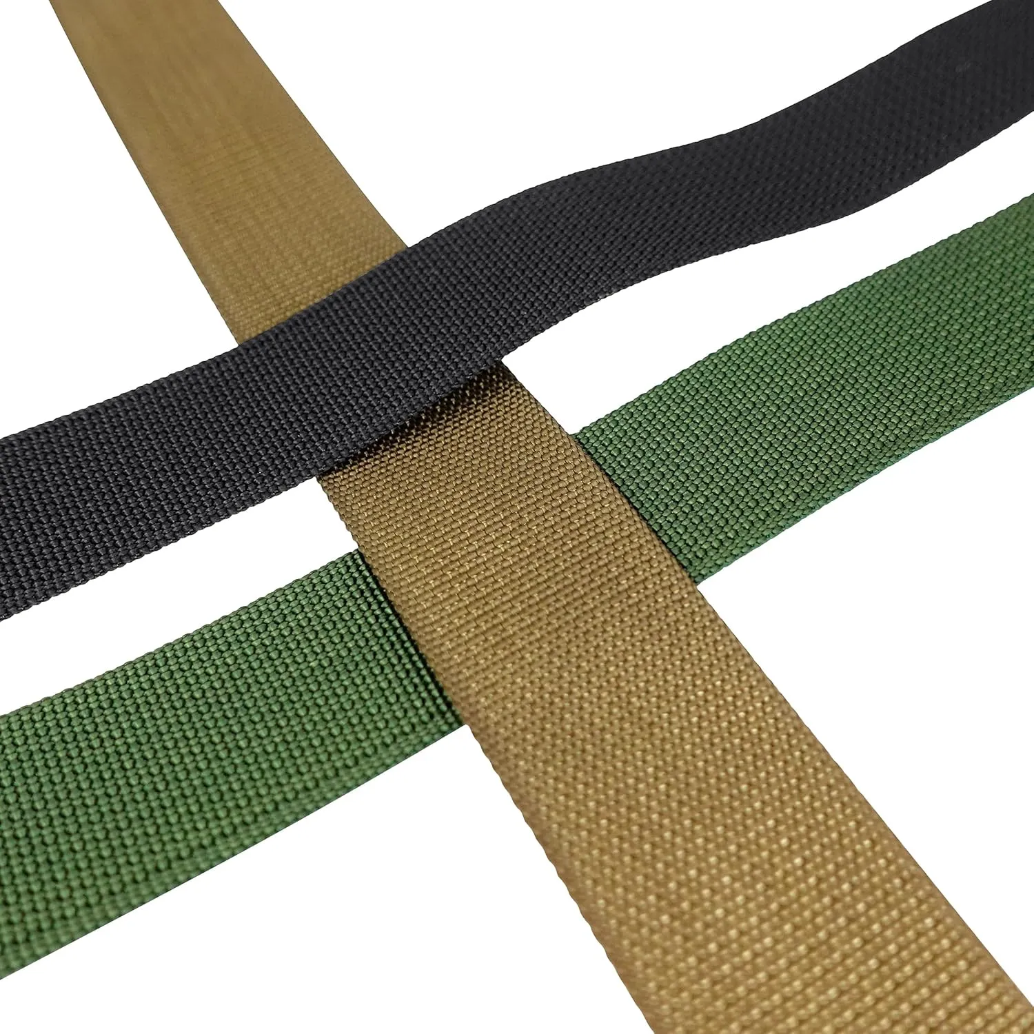 GM CLIMBING Nylon Webbing Flat MilSpecs MIL-W-17337 1200Lbs for Tactical Goods, Backpack Straps, Loops, Slings, PALS MOLLE Webbing Adapter