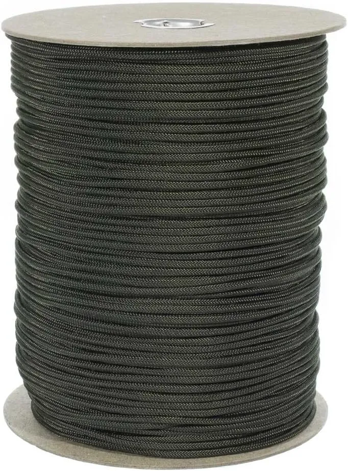Golberg Premium Polyester Accessory Cord – USA Made Smooth Braid Minimal Stretch Rope – Sizes of 3mm, 4mm, 5mm, or 6mm – Lengths of 25, 50, 100, 250, and 1000 Feet – Compact and Lightweight Cord