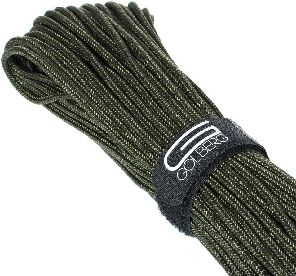 Golberg Premium Polyester Accessory Cord – USA Made Smooth Braid Minimal Stretch Rope – Sizes of 3mm, 4mm, 5mm, or 6mm – Lengths of 25, 50, 100, 250, and 1000 Feet – Compact and Lightweight Cord