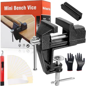Golf Grip Removal Tool Kit - Portable Non-Slip Vise Clamp   Retractable Hook Knife   Rubber Sleeve   13 Pieces of Double Sided Tape (2 “x10”), Grip Replacement Tool for Home Traveling Clubs