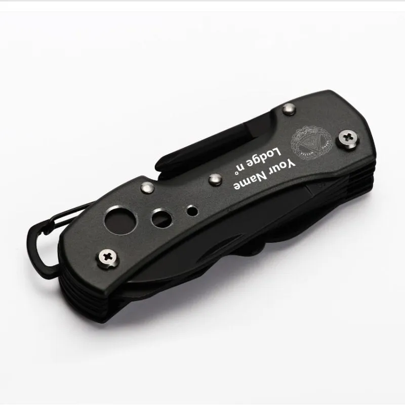 Grand Master Blue Lodge Pocket Knife - Multifunctional