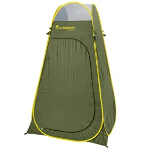 Green Elephant Camping Shower Tent - Portable Changing Tent, Pop Up Shower Tent for Camping, Outdoor Bathroom Tent, Camp Shower Tent, Pop Up Privacy Tent for Portable Toilet, Portable Dressing Room
