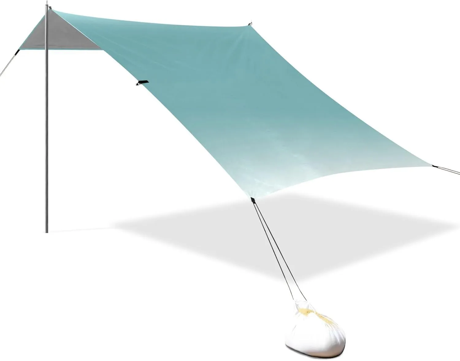 Green Gradient Designed UPF50  Protection Stable Beach Tent Waterproof Large Portable Sun Shelter with Sand Pockets for Camping, Picnics, Backyard carpas de sol para la Playa