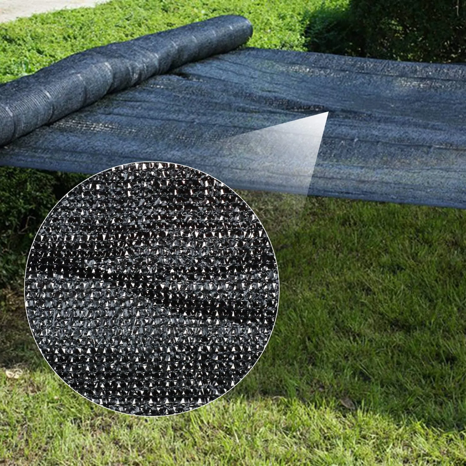 Greenhouse Covers Sunblock Shade Cloth Net Mesh Tarp 90% UV-Resistant Protection Plants Flowers Pet Kennels Outdoor Shade Screen Taped Edge with Gromments Included 16pcs 6" Ball Bungee (6.5ft 20ft)