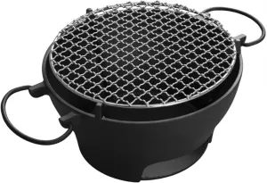Grills Portable cast iron barbecue grills family outdoor charcoal stove table BBQ multi-purpose skewers barbecue cooking tea heating st