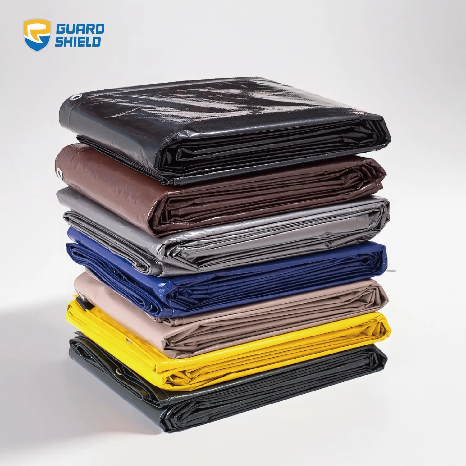 GUARD SHIELD Black Silver Tarp Waterproof 10x20 Feet Rain Cover for Outdoor Lightweight Weatherproof Tarps 8mil