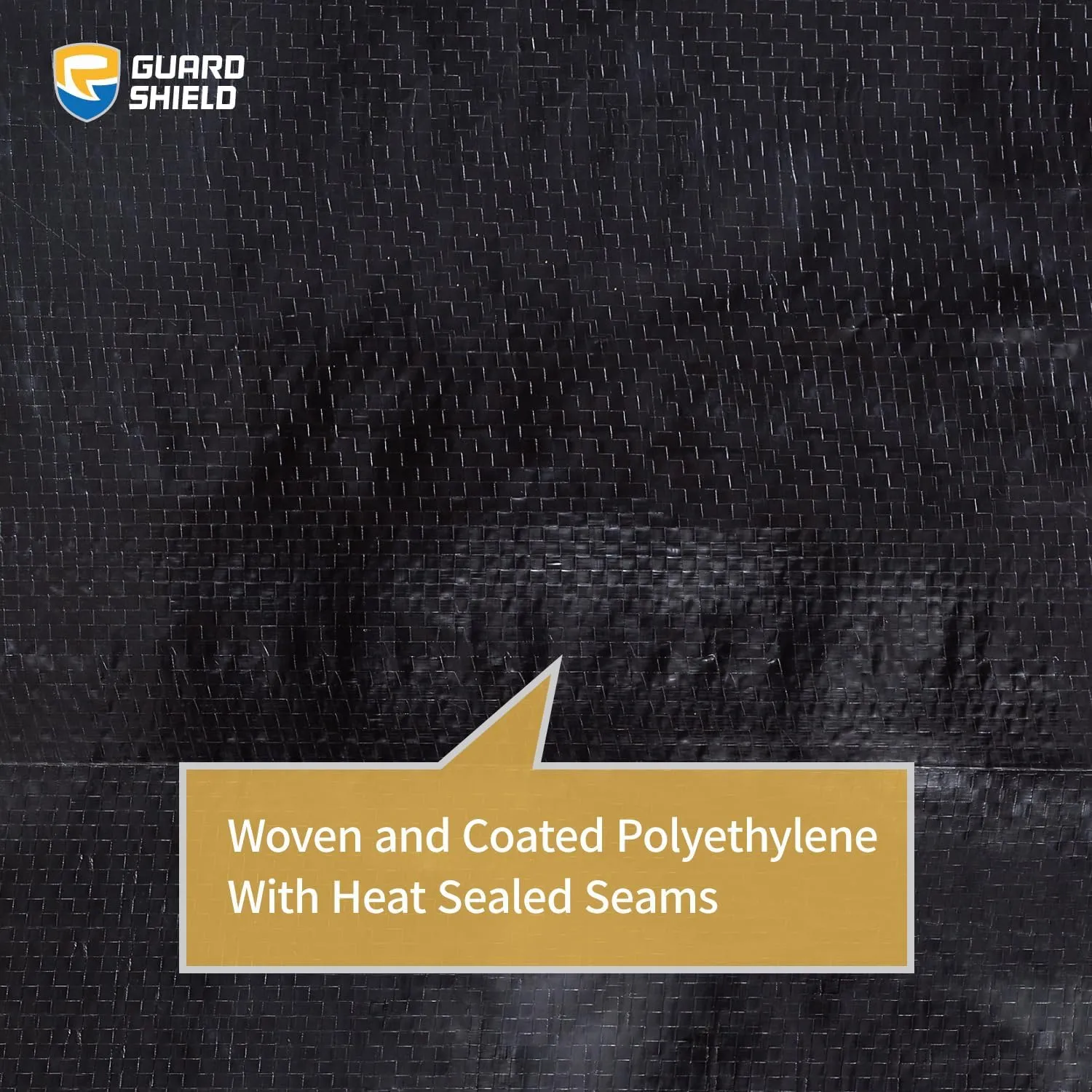 GUARD SHIELD Black Silver Tarp Waterproof 10x20 Feet Rain Cover for Outdoor Lightweight Weatherproof Tarps 8mil