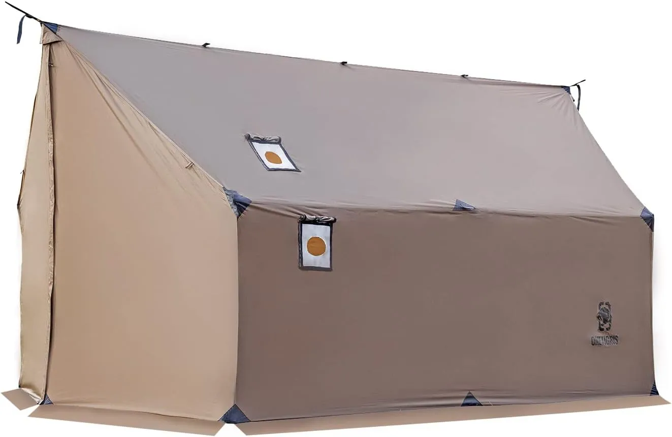 Hammock Hot Tent with Stove Jack, Spacious Versatile Wall Tent with Snow Skirt, 3000mm Waterproof with Zippered Tent Bag