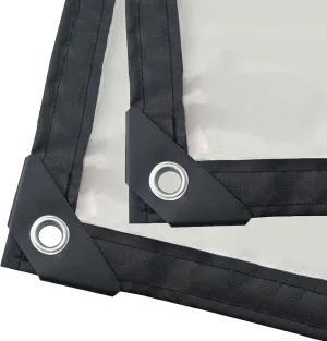 Heavy Duty Dustproof Waterproof, 130g/m² Tarp Cover with Grommets Anti-Aging Insulation PE Plastic Emergency Rain Shelter Rainproof Tarpaulin for Garden Furniture(6x3m/19.8'x9.9')