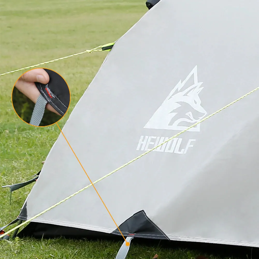 Hewolf 2 Person Camping Tent - Tan
