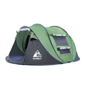 Hewolf Quick Tent 3-4 Person - Green