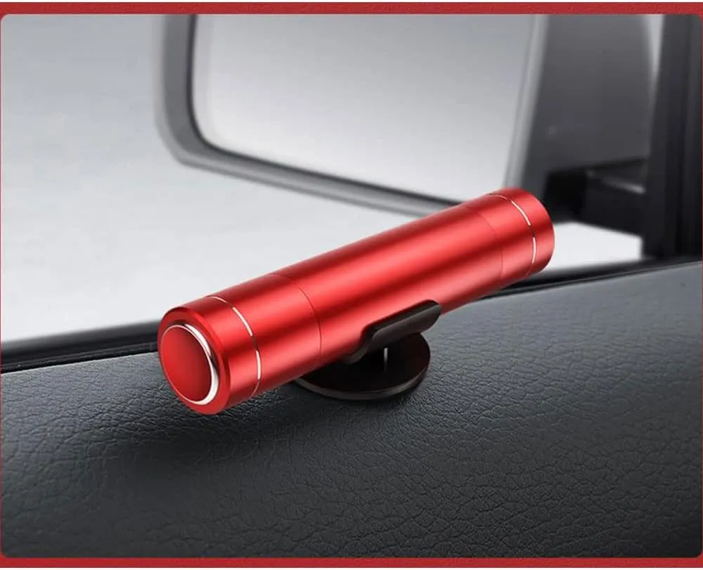 HHXS Car Glass Breaker and Seatbelt Cutter 4 Pack,Car Window Breaker Tool,Life Hammer Car Safety Hammer Escape Hammer with Tempered Glass Sample Universal Safe Hammer Emergency Hammer for Car(Red)