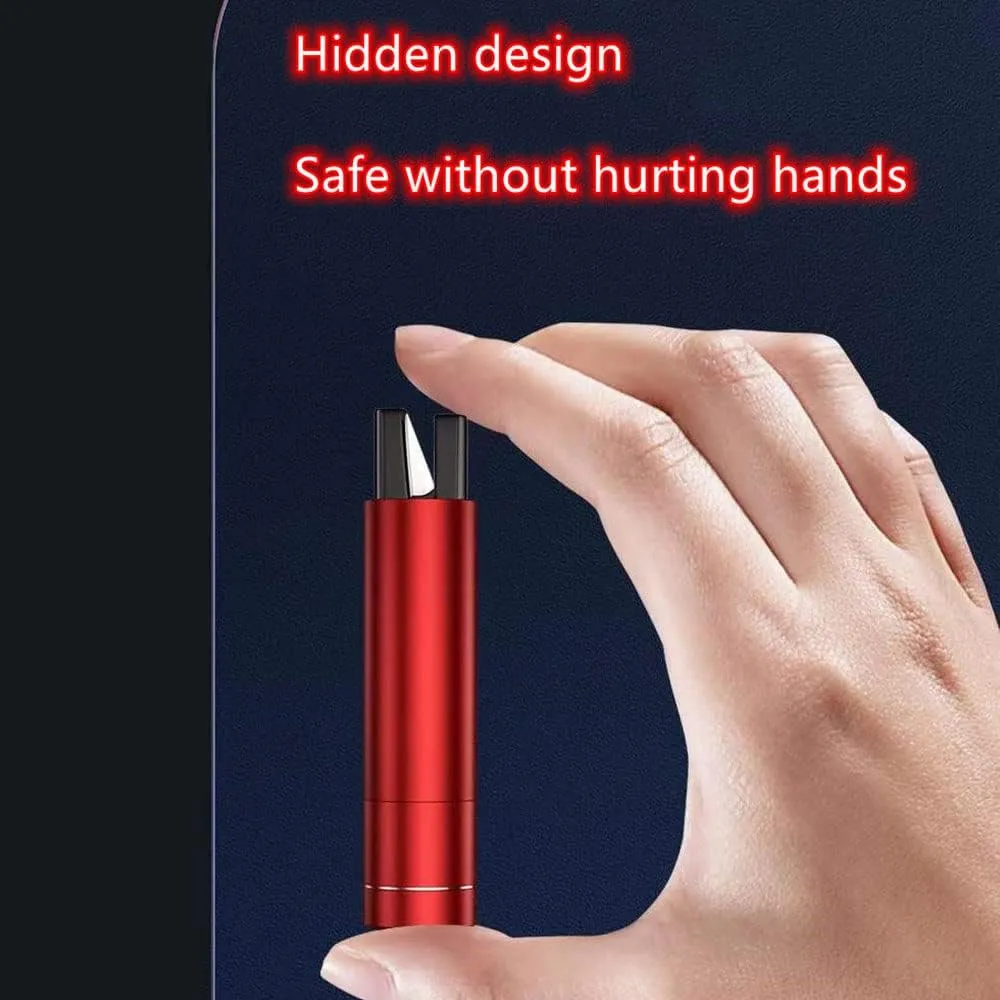 HHXS Car Glass Breaker and Seatbelt Cutter 4 Pack,Car Window Breaker Tool,Life Hammer Car Safety Hammer Escape Hammer with Tempered Glass Sample Universal Safe Hammer Emergency Hammer for Car(Red)
