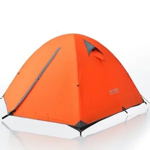 High quality double layer aluminum rod three person waterproof camping tent