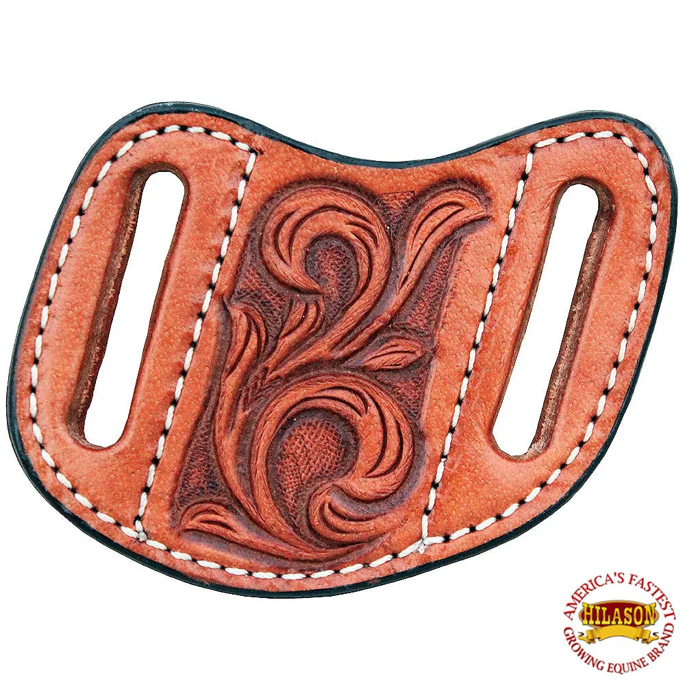 Hilason Leather Angled Knife Scabbard Sheath Cover Floral Tooled