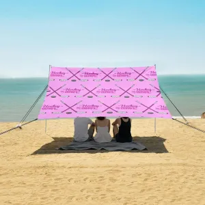 Hockey Girl Lettering Beach Camping Tent Sun Shelter for Whole Family, Beach Shade Canopy with UPF50  UV Protection,Easy Set Up and Carry,Outdoor Shade for Trips, Fishing, Backyard Fun Picnics