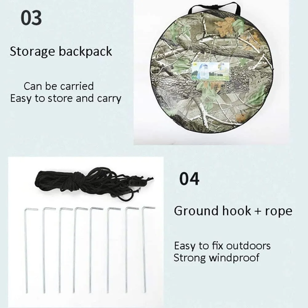 Ice Fishing Shelter Tent 2 People Ice Fishing Tent Sunshade Winter Ice Fishing Tents Large Space for Changing Outdoor Fishing Bathing Storage Room