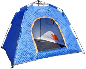 ice Fishing Tent ice Fishing shelter Insulated Quick-Open Winter Ice Fishing Tent for 3-4 People Without Setting Up, Thickened to Keep Warm and Cold-Proof(Color:2)