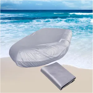Inflatable Boat Cover 7 Sizes Boat Tarp Waterproof Anti-UV Inflatable Boat Cover for Inflatable Boat and Dinghy,330 * 165 * 46cm