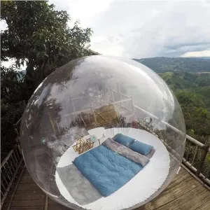 Inflatable Bubble Camping Tent, Outdoor Rainproof Transparent Dome Bubble House Family Backyard Stargazing Outdoor Camping Bubble Tent(Size:5m 16.4feet)