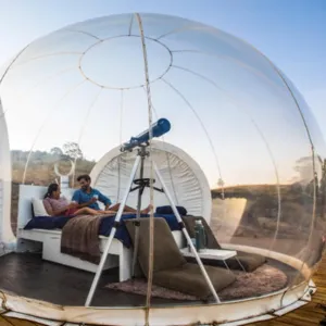 Inflatable Bubble Camping Tent, Outdoor Rainproof Transparent Dome Bubble House, Family Stargazing Outdoor Camping Bubble Tent,110v-13ft