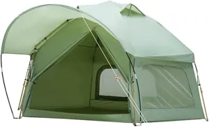Instant Camping Tent - Automatic Tent for 5-8 Persons, Waterproof, Windproof, Family Tent with Rain Roof, Easy Setup for Camping, Hiking, Alp