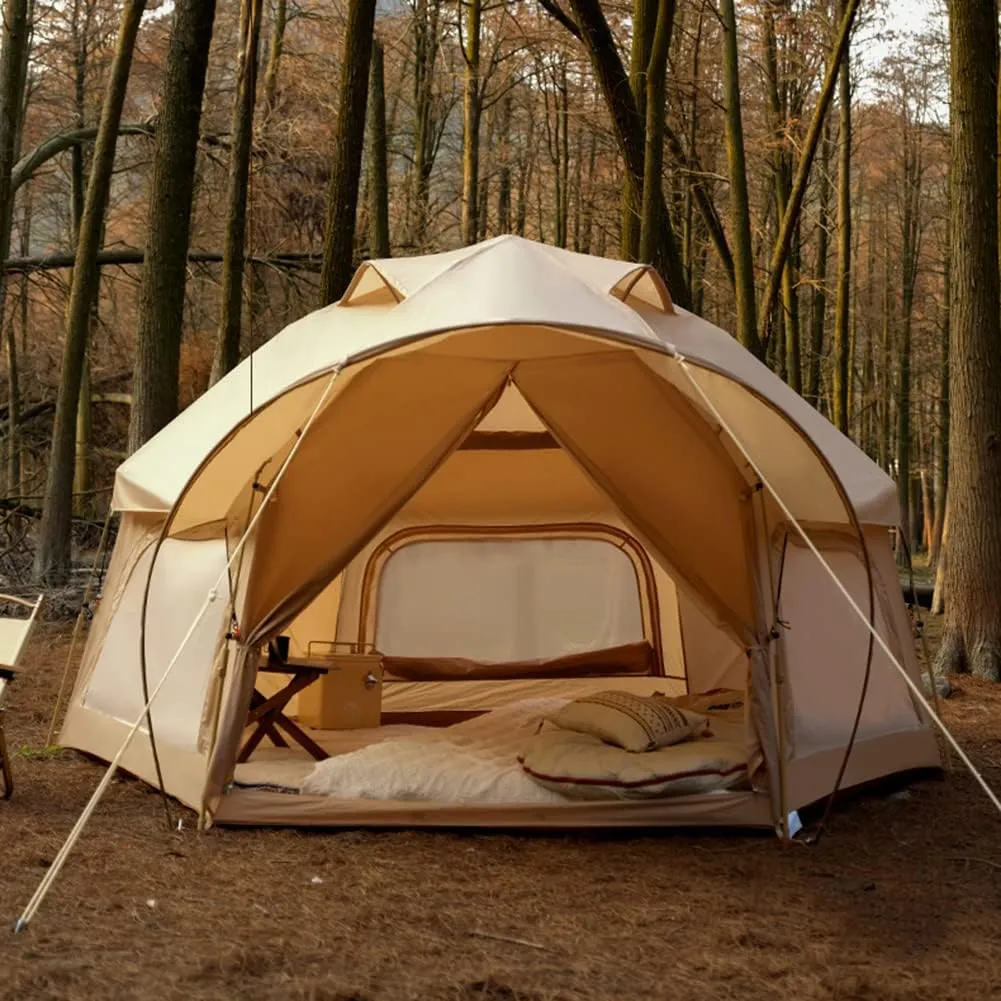 Instant Camping Tent - Automatic Tent for 5-8 Persons, Waterproof, Windproof, Family Tent with Rain Roof, Easy Setup for Camping, Hiking, Alp