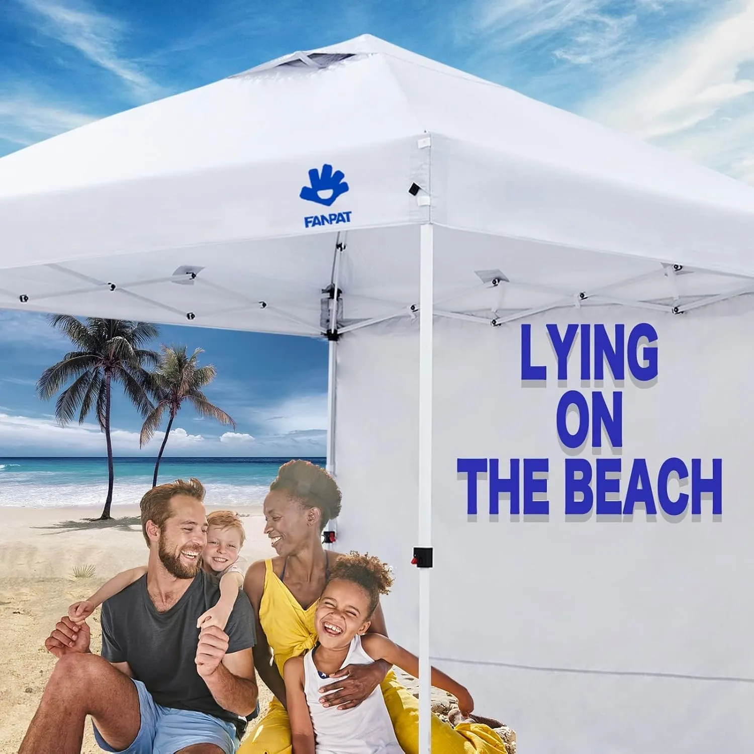 Instant Canopy Tent Sidewalls for 10x10 Pop Up Canopy Waterproof,99% UV Protection，3 Piece Sidewalls, Khaki(3PCS Sidewall Only, Canopy Tent NOT Included)