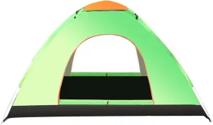 Instant Pop Up Tent Family Camping Tent 4-5 Person Portable Tent Waterproof Windproof Backpacking Tent with Double Door