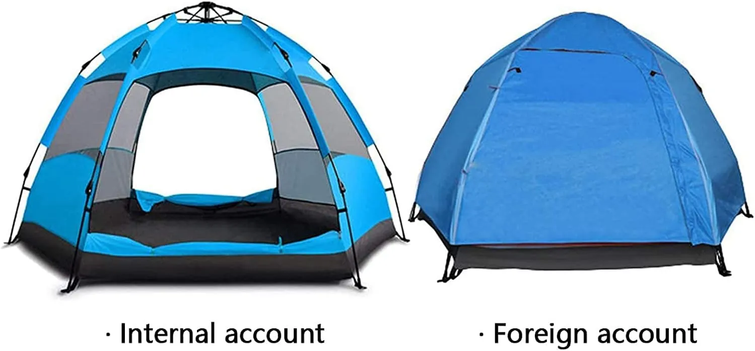 Instant Pop Up Tent,Family Camping Tent 4-7 Person Portable Tent Automatic Tent Waterproof Windproof for Camping ng Mountaineering