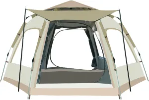 Instant Pop Up Tent,Portable Waterproof Automatic Family Camping Tent with UV Protection, Easy Set Up Cabin for Camping, Hiking, and Mountaineering