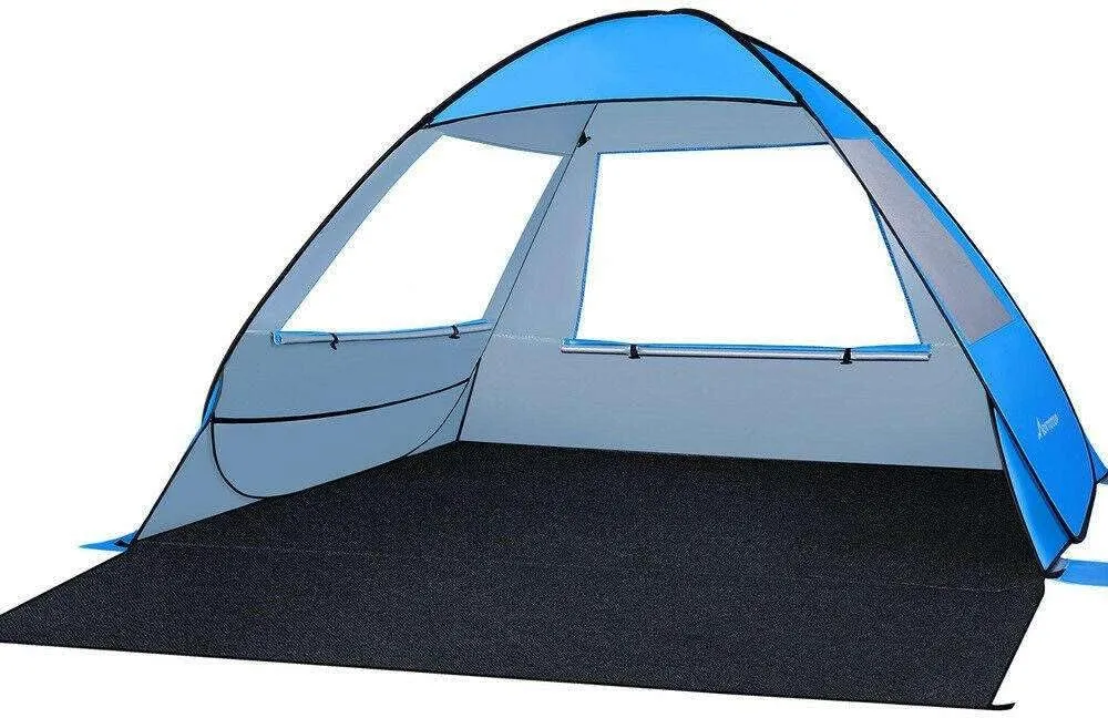 JHUS Pop Up Beach Tent Automatic 2-3 Person Family Tent Camping Festival Sun Shelter Camping Accessories Camping Gear Beach Accessories Beach Tent Canopy Tent Sun Shade Beach Canopy Camping Esse