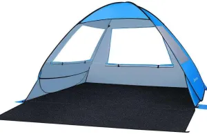 JHUS Pop Up Beach Tent Automatic 2-3 Person Family Tent Camping Festival Sun Shelter Camping Accessories Camping Gear Beach Accessories Beach Tent Canopy Tent Sun Shade Beach Canopy Camping Esse