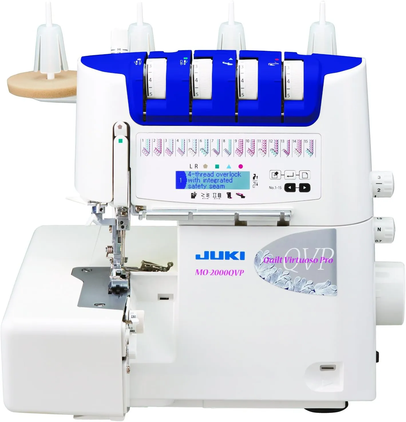Juki MO-2000QVP Automatic Needle Overlocker, Metal, White, 33 x 28 x 31 cm