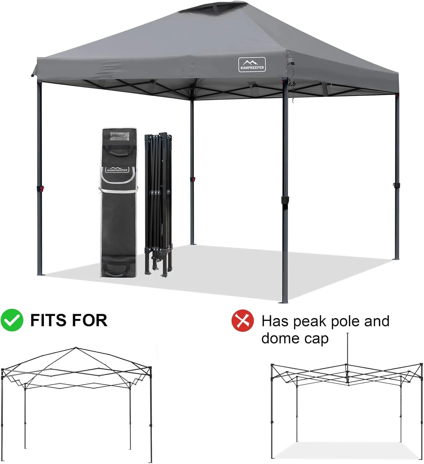 KAMPKEEPER Canopy Tent Storage Bags fits Most 10x10 Size Instant Canopies, pop-up Shelters and Tents