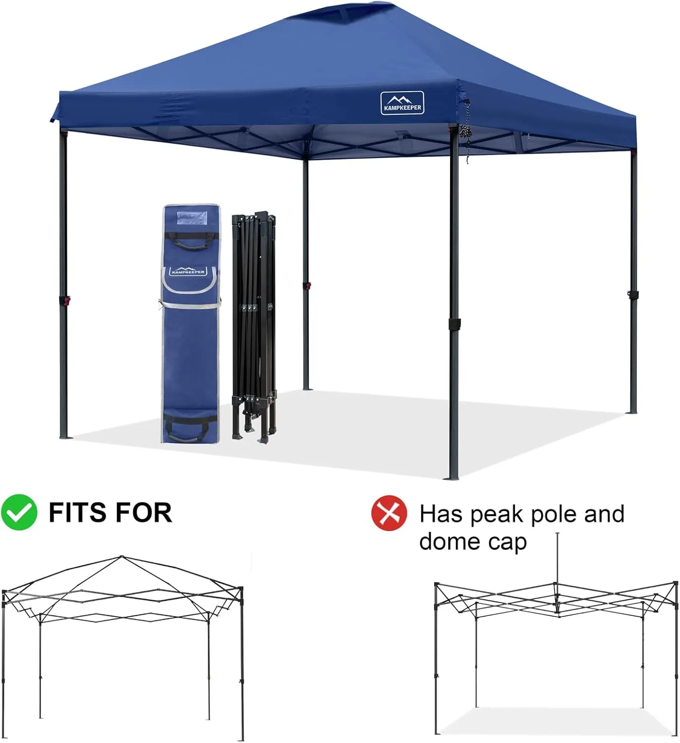 KAMPKEEPER Canopy Tent Storage Bags fits Most 10x10 Size Instant Canopies, pop-up Shelters and Tents