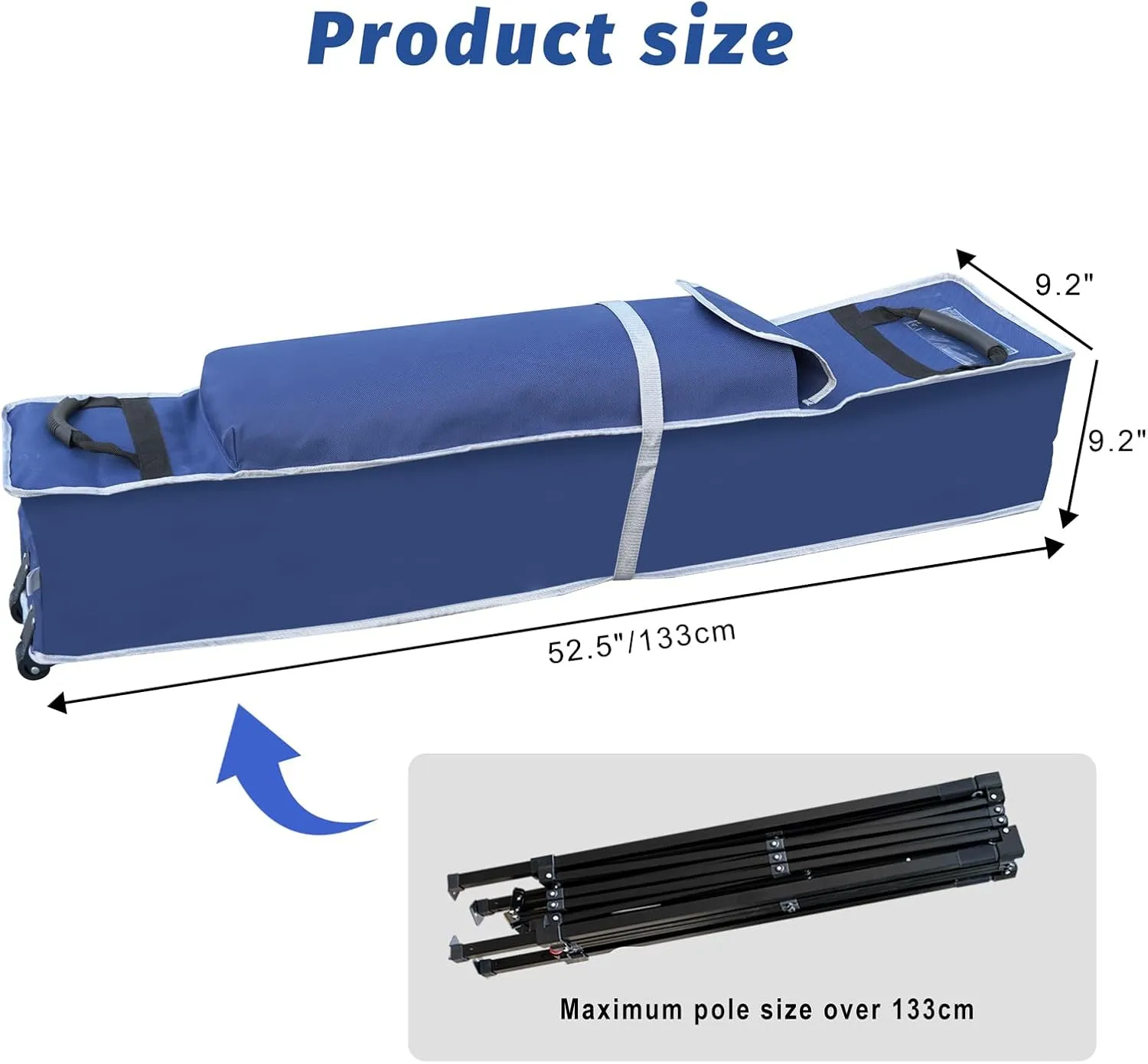 KAMPKEEPER Canopy Tent Storage Bags fits Most 10x10 Size Instant Canopies, pop-up Shelters and Tents
