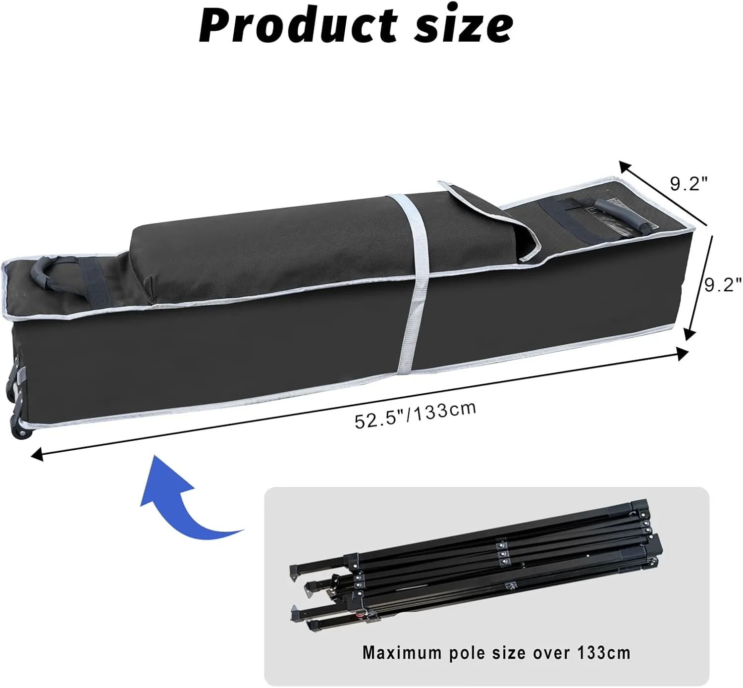 KAMPKEEPER Canopy Tent Storage Bags fits Most 10x10 Size Instant Canopies, pop-up Shelters and Tents