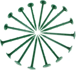 Kisangel 150-piece Plastic Garden Stake Set Multi-Purpose Ground Nails for Tent Tarps Landscaping