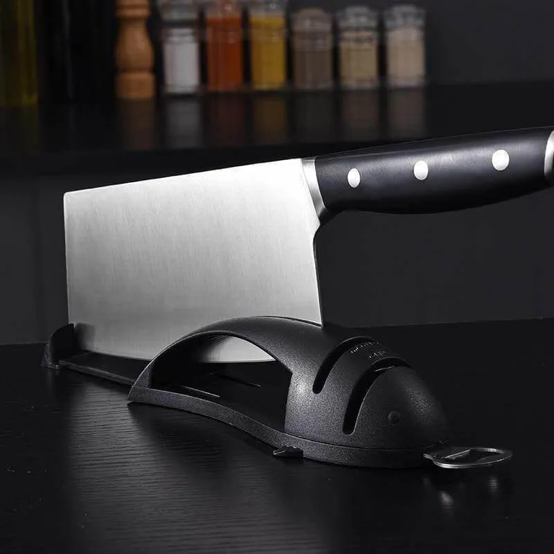 Knife Sharpener - 3-in-1 Multifunctional Tool for All Blades