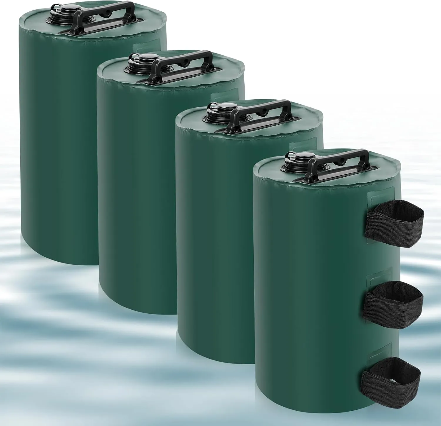 KOMCLUB Canopy Water Weight Bag Tent Weights Set of 4 10L Leg Heavy Duty Portable Water/Sand Weights Strong Windproof for Pop up Canopy,Tent,Gazebo,Shelter Upgraded (Green)
