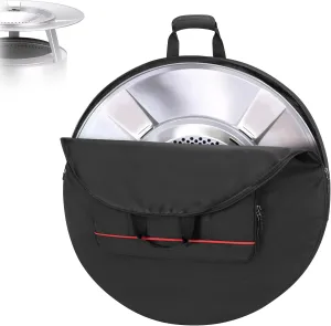 Large Heat Deflector Carry Bag, Compatible with Solo Stove Yukon 27" Heat Deflector, Fire Pit Heat Deflector Accessories Bag with Handles, Heat Deflector Carrying Case Dia: 31”, Bag Only