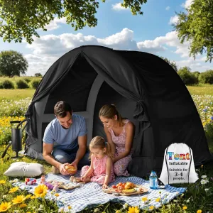 Large Tents for Camping, Kids Camping Tent Waterproof, Lightweight Kids Tent Outdoor, Portable Family Camping Inflatable Tents