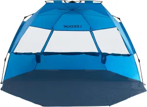 Leedor Beach Tent Sun Shelter Instant Beach Umbrella Easy Cabana with UPF 50  UV Portable Windproof Pop Up Shade for 3 to 4 Person for Family Patent Pending
