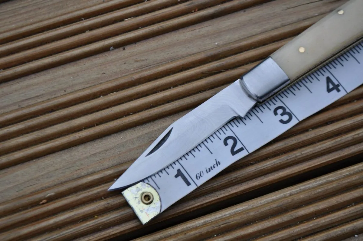 Legal to Carry Handmade Pocket Knife with Bone Handle