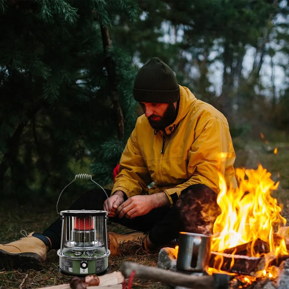 Liftable Kerosene Stove Home Outdoor Camping Barbecue Ice Fishing Kerosene Heating Stove