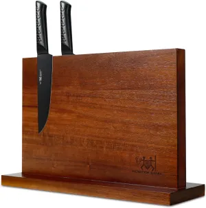 Magnetic Knife Holder with Enhanced Magnets, Multifunctional Magnetic Knife Block, Universal Knife Storage & Kitchen Tool Organizer for Counter Top