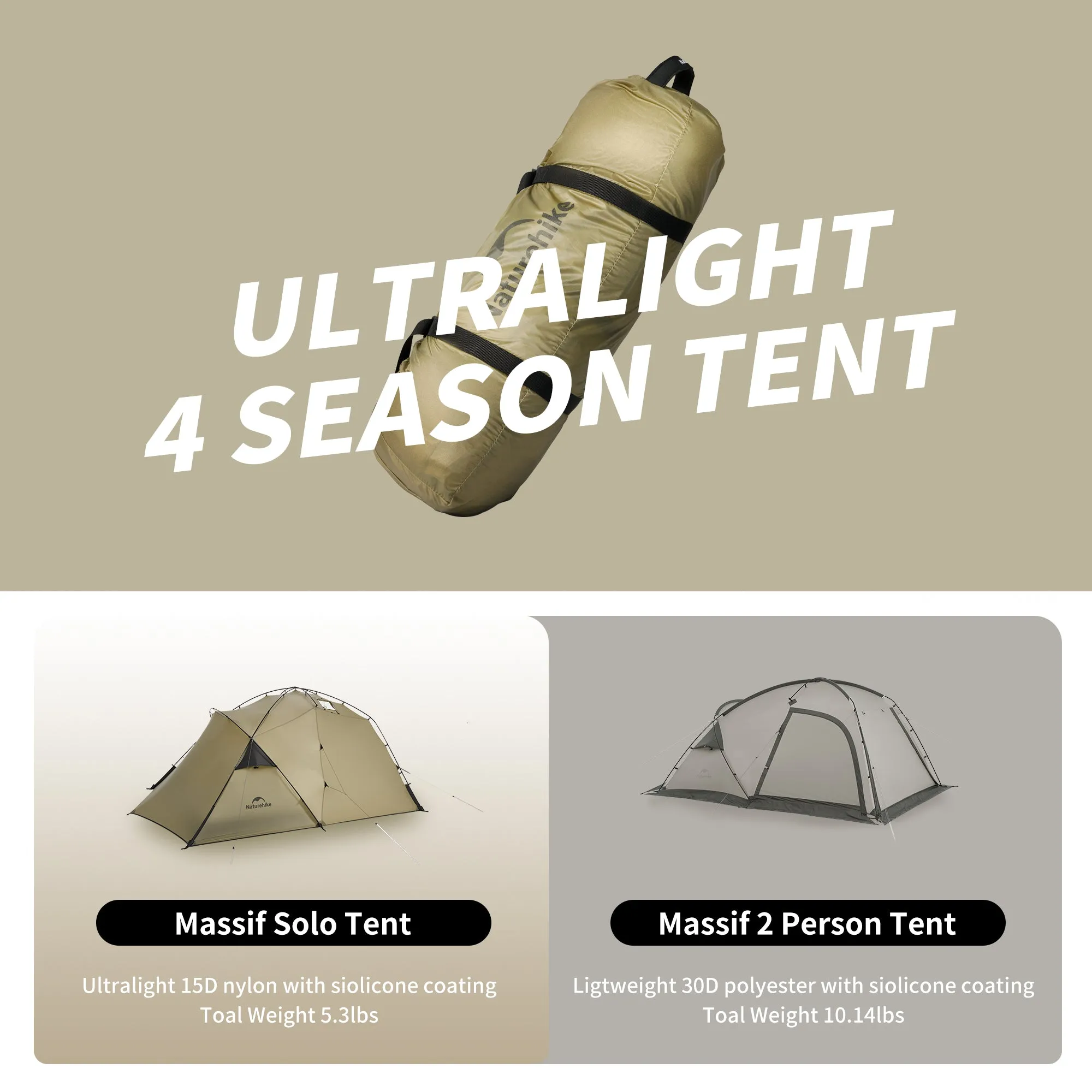 Massif Solo Ultralight Hot Tent One Bedroom&One Living Room