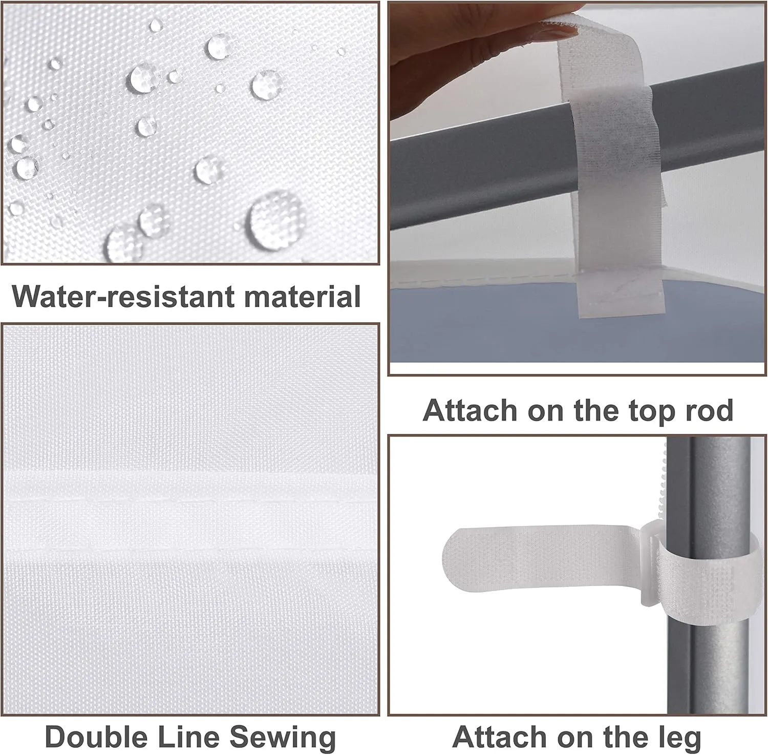 MASTERCANOPY Canopy Sidewall for 10x10 Slant Leg Canopy Tent 1pc White