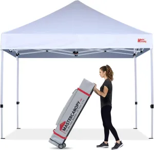 MASTERCANOPY Pop Up Canopy Tent Commercial Grade 10x10 Instant Shelter (White)